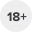 18+ icon logo